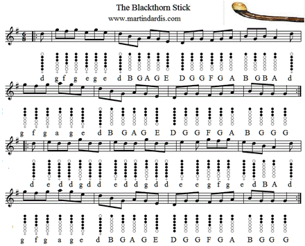 The Blackthorn Stick Tin Whistle Sheet Music