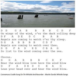 Connemara Cradle Song letter notes for musicians learning this song.