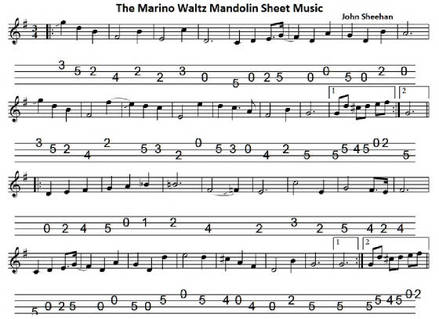 the marino waltz banjo tab
