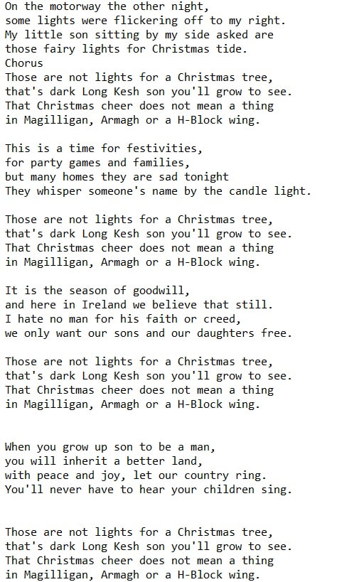 A Prisoner's Christmas song lyrics