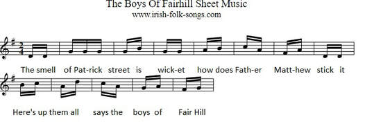 The boys of Fairhill sheet music