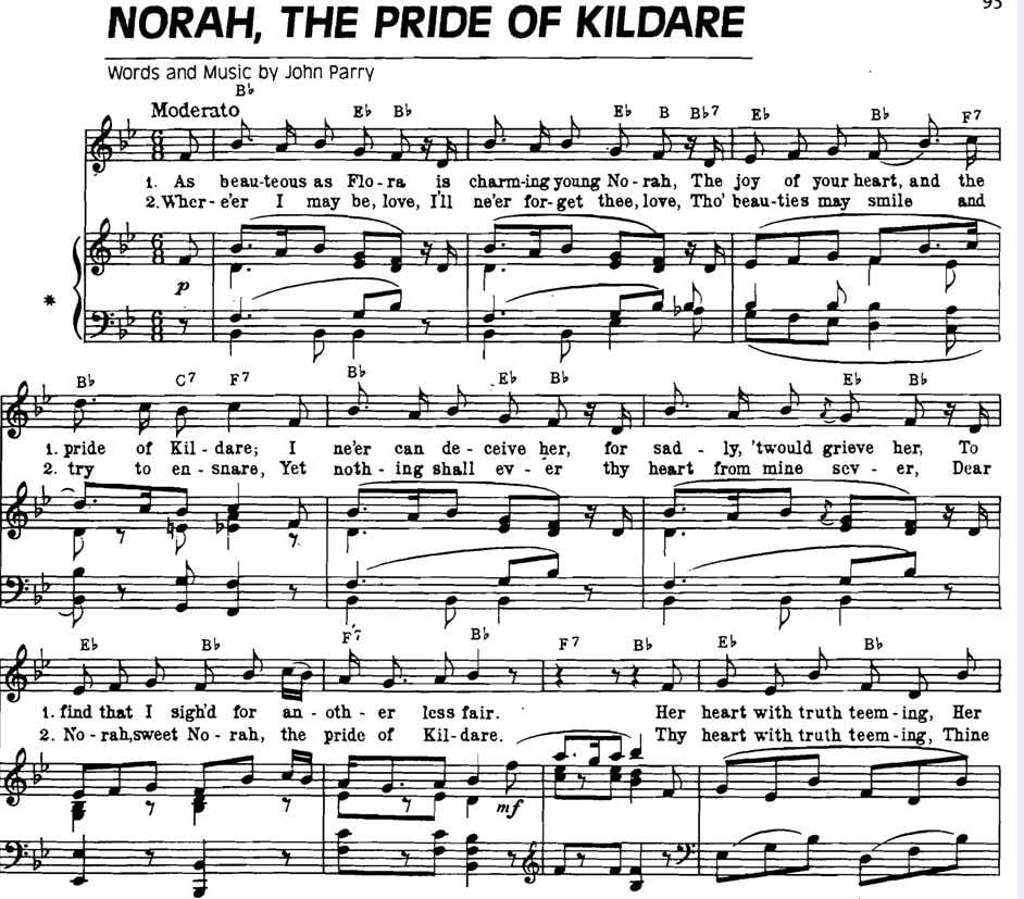 Norah The Pride Of Kildare Sheet Music