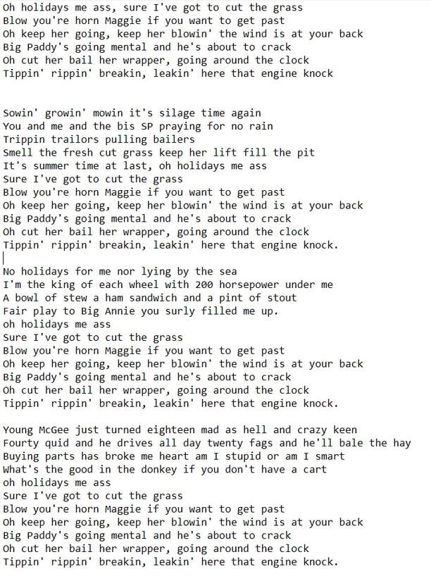 Cut the grass lyrics by Paul Kelly