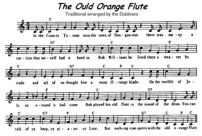 Old Orange Flute sheet music