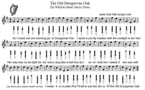 The Old Dungarvan Oak Sheet Music Notes