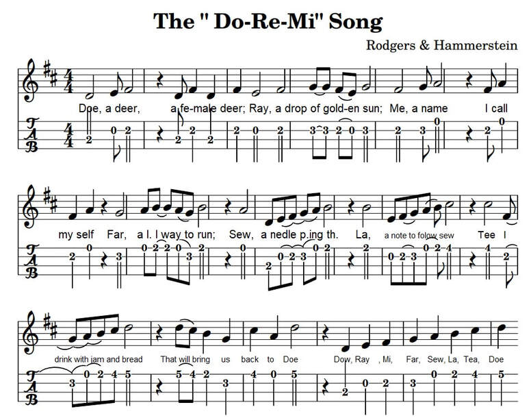 The do re mi song ukulele tab