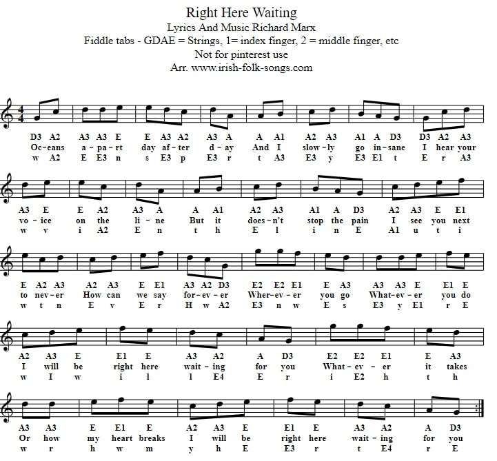 Right here waiting for you violin sheet music for beginners