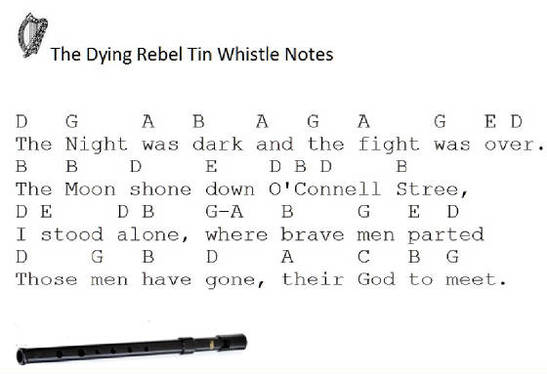 The Dying Rebel Tin Whistle Notes