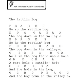 The Rattlin Bog letter notes