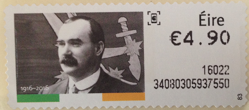 James Connolly 1916 stamp from An Post