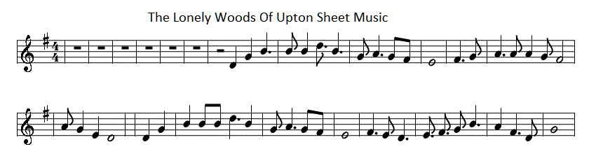 The lonely woods of Upton sheet music