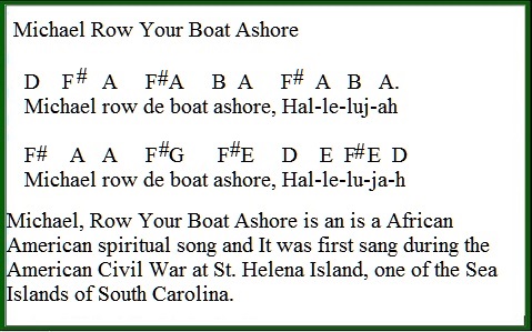 Michael row your boat ashore easy tin whistle version