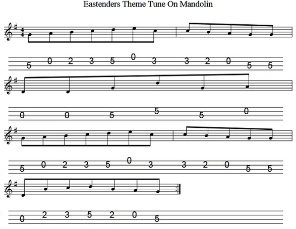 eastenders mandolin tab