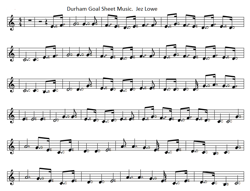 Durham goal / Jail sheet music