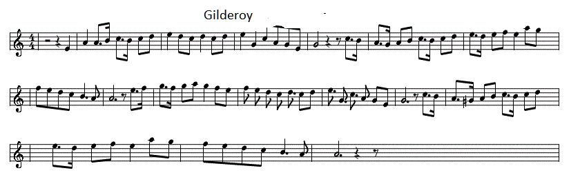 Gilderoy sheet music