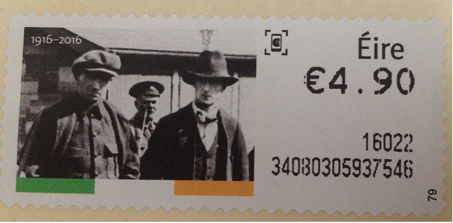 1916 stamp from An Post issued 2016