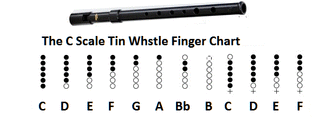 The C Scale Finger Position On Tin Whistle