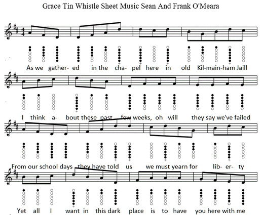 Grace sheet music in the key of D Major