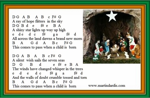 When a child is born letter notes