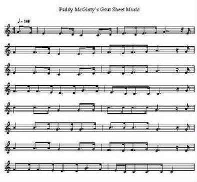 Paddy McGinty's goat sheet music notes