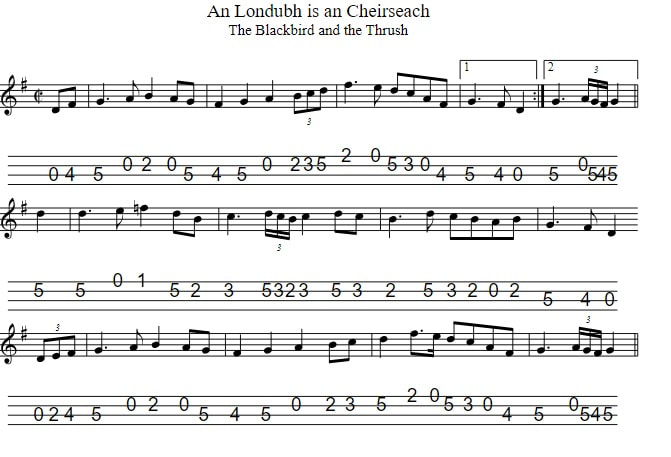 An Londubh is an Cheirseach mandolin tab