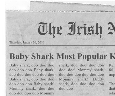 Baby Shark newspaper story - Song becomes most popular kids song