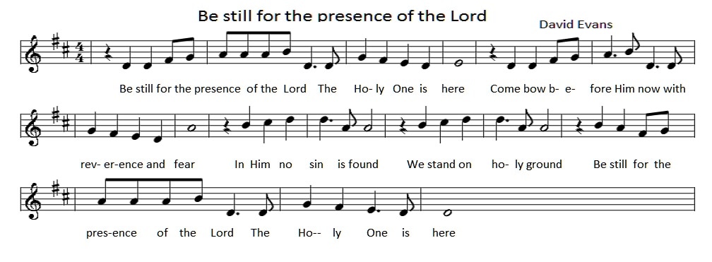 Be still for the presence of the Lord sheet music