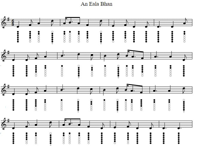 An Eala Bhan sheet music notes