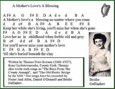 a mother's love's a blessing notes