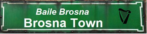 Brosna Town Old Road Sign