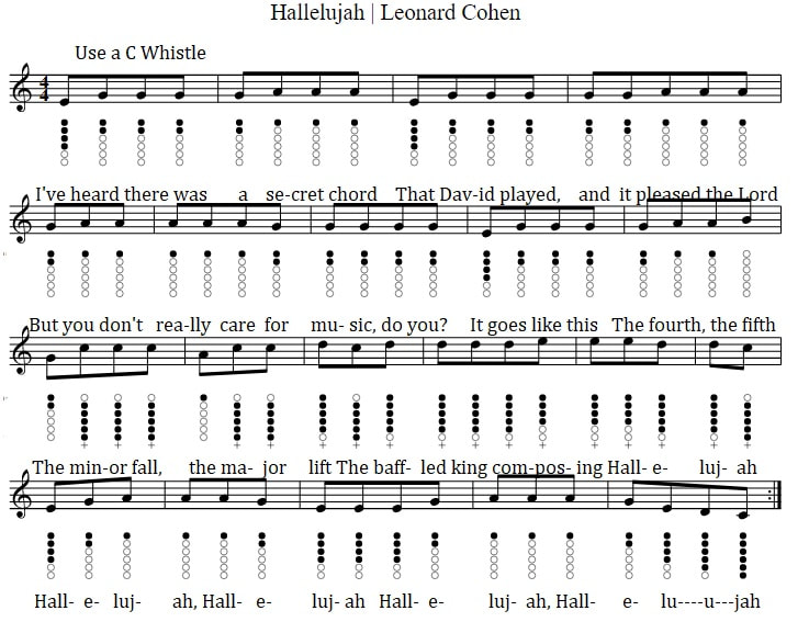 c-tin-whistle-hallelujah-notes