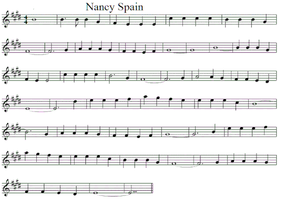 Nancy spain sheet music