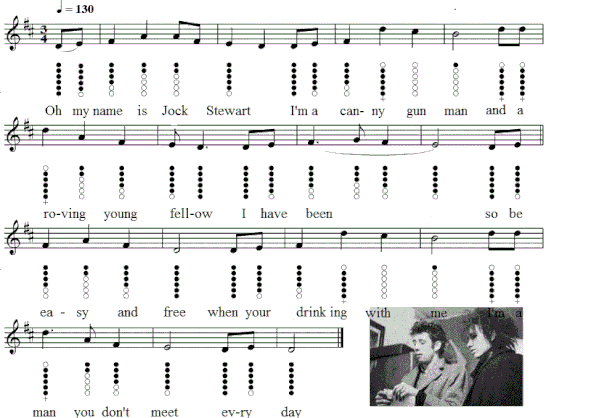 A Man You Don't Meet Every Day Tin Whistle Sheet Music
