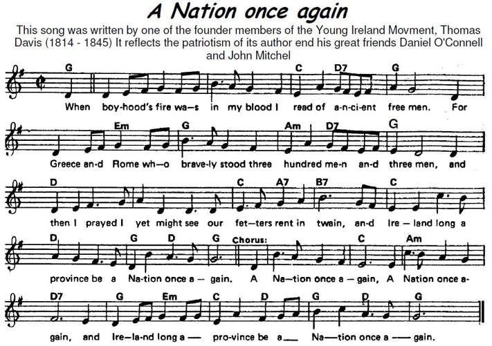 A Nation Once Again Sheet Music