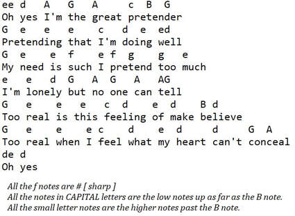 The great pretender letter notes