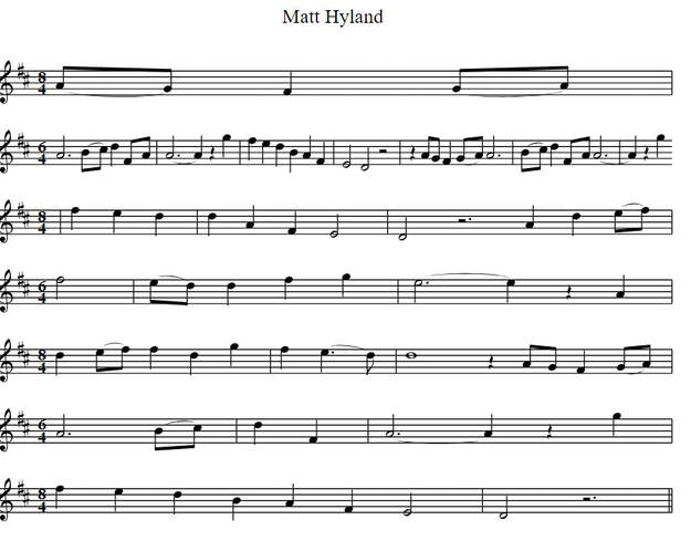 Matt Hyland sheet music