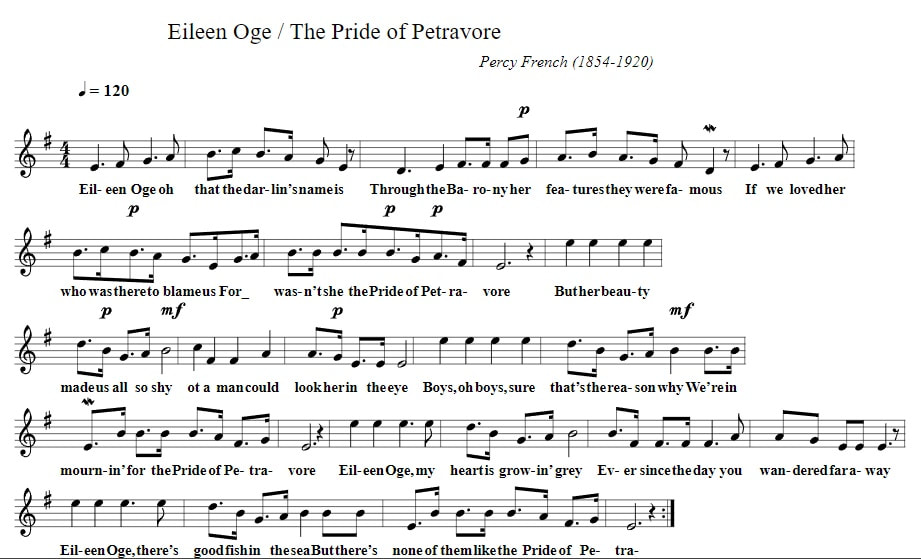  Eileen Oge The Pride of Petravore sheet music