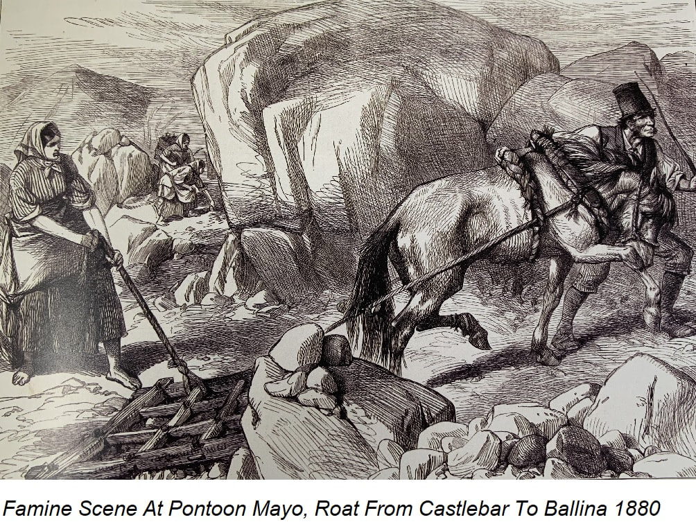 Famine scene at Castlebar Co. May Ireland 1880