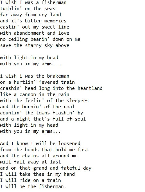 Fisherman's blues lyrics by The Waterboys