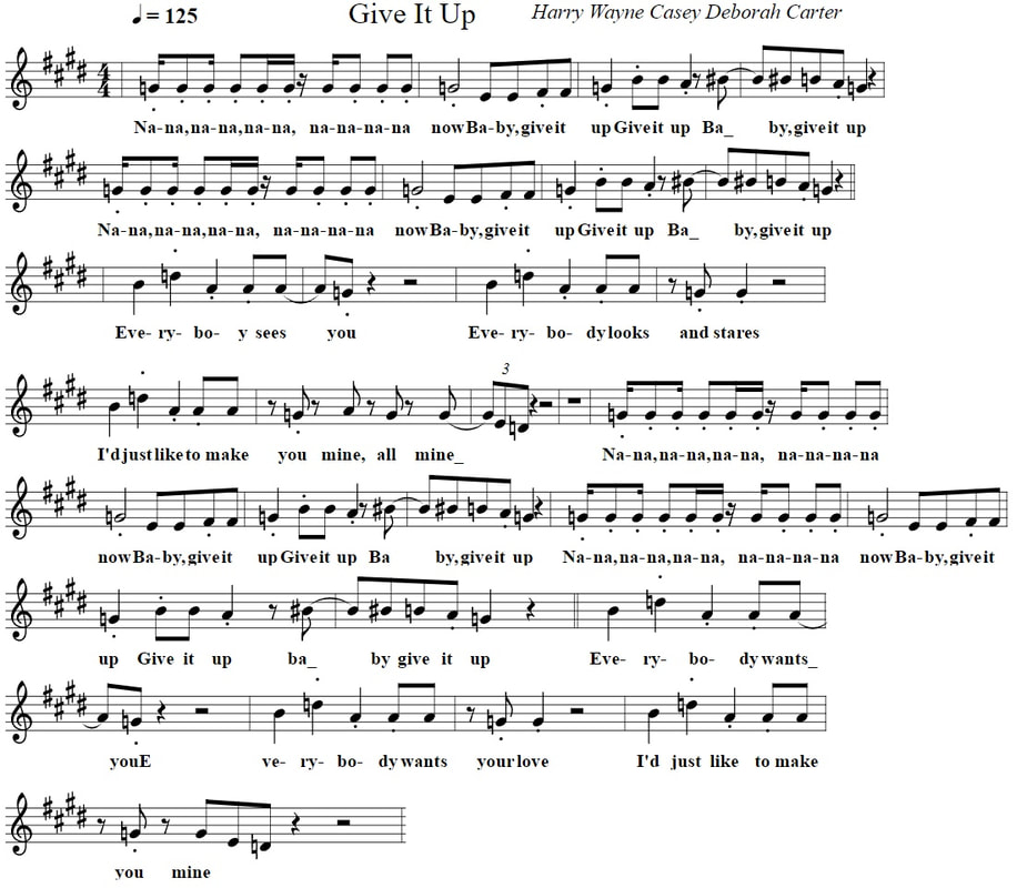 Give It Up Sheet Music by KC And The Sunshine Band