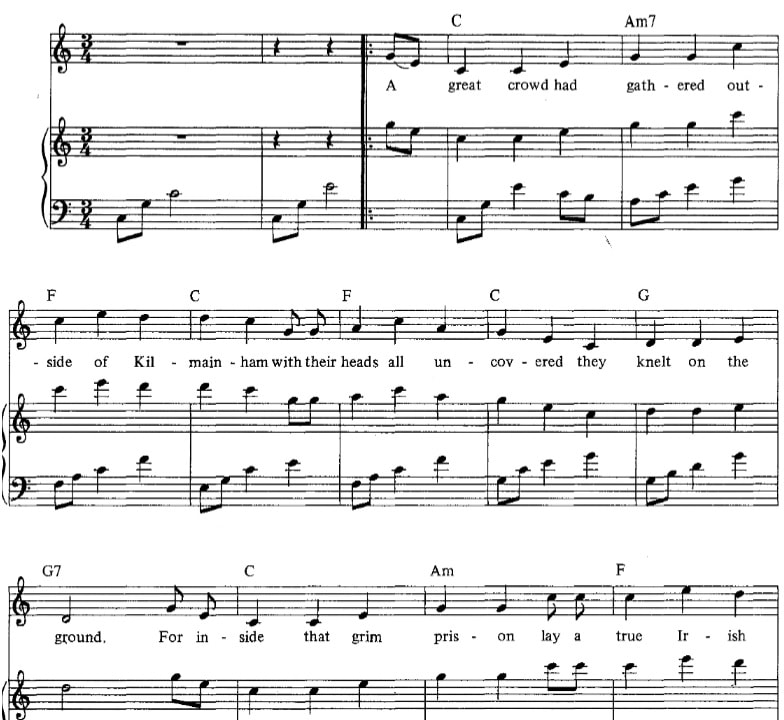 James Connolly sheet music score in C Major