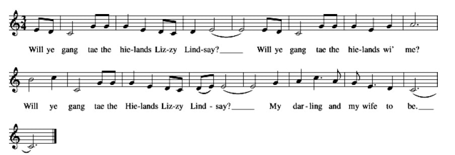 Leezie Lindsay sheet music score
