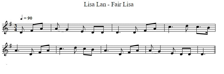 Lisa Lan Sheet Music In G Major