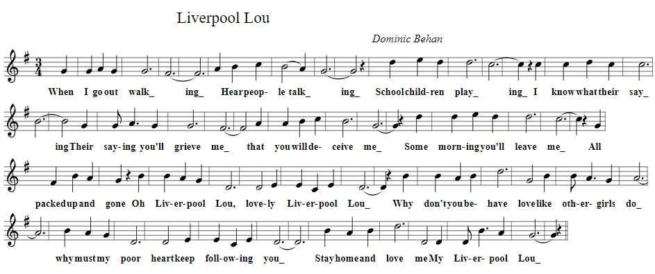 Liverpool Lou piano sheet music