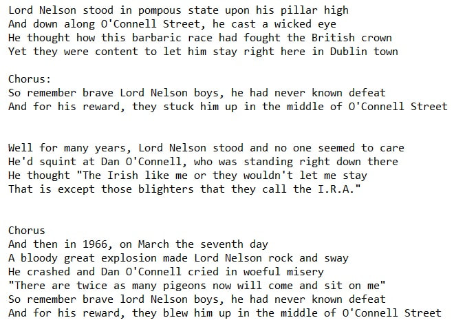Lord Nelson Lyrics by The Clancy Brothers