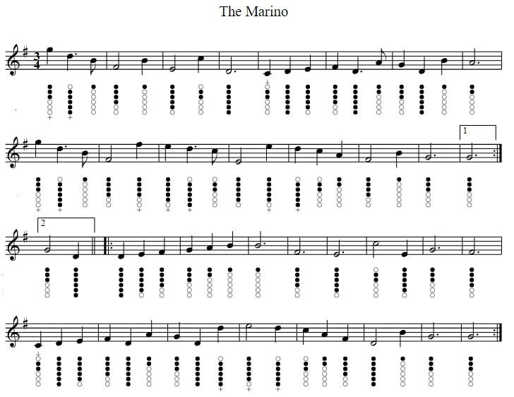 Marino Waltz John Sheehan Tin Whistle Sheet Music