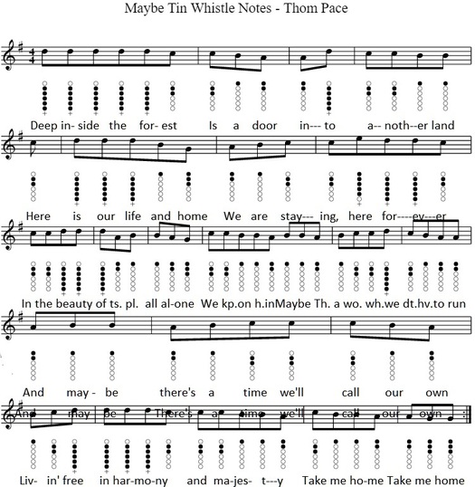 maybe tin whistle sheet music by Thom Pace