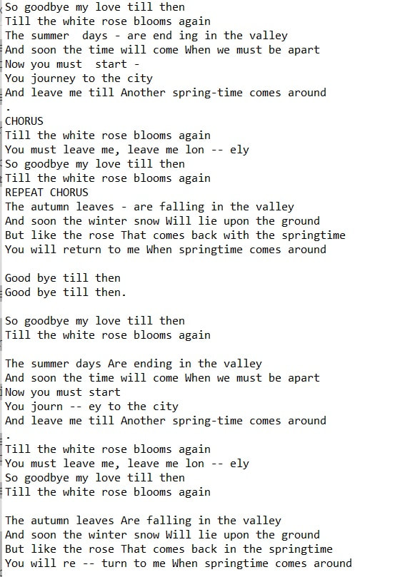 Nana Mouskouri lyrics The white rose of Athens