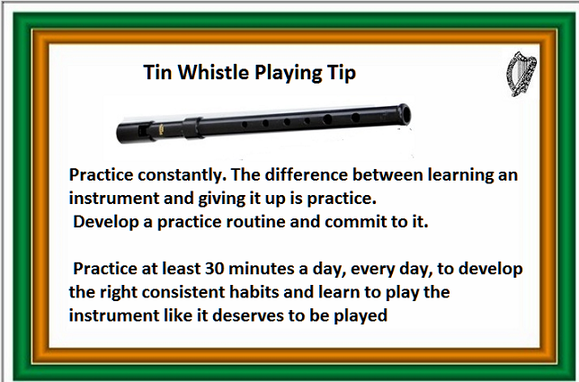 Tip Number six for Playing tin whistle