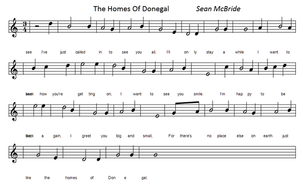 the homes of donegal sheet music
